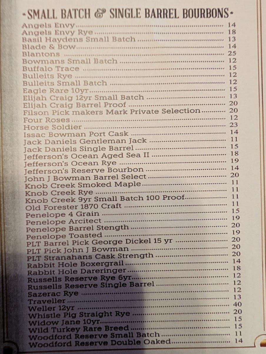 Park Lane Tavern Menu - Image 3